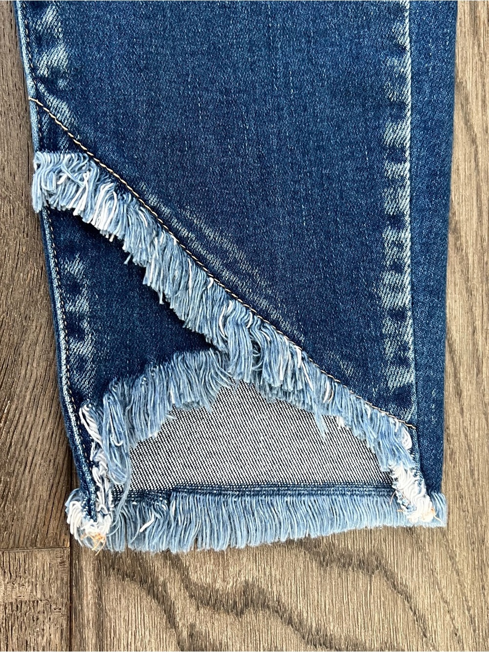 KANCAN Frayed Tulip Step-Hem Skinny Ankle Jeans Size 18 - Picture 7 of 11
